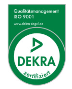 [Translate to Türkçe:] Siegel - Dekra ISO 9001